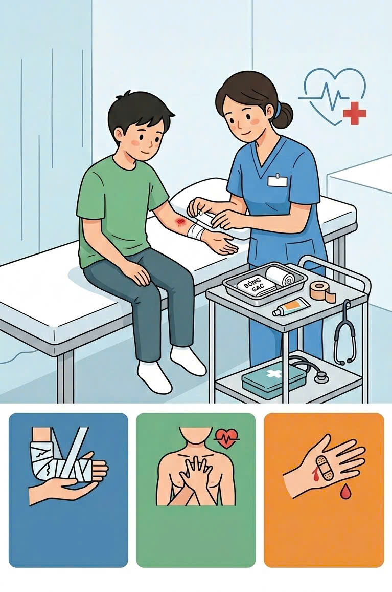 Điều dưỡng cơ bản - cấp cứu ban đầu