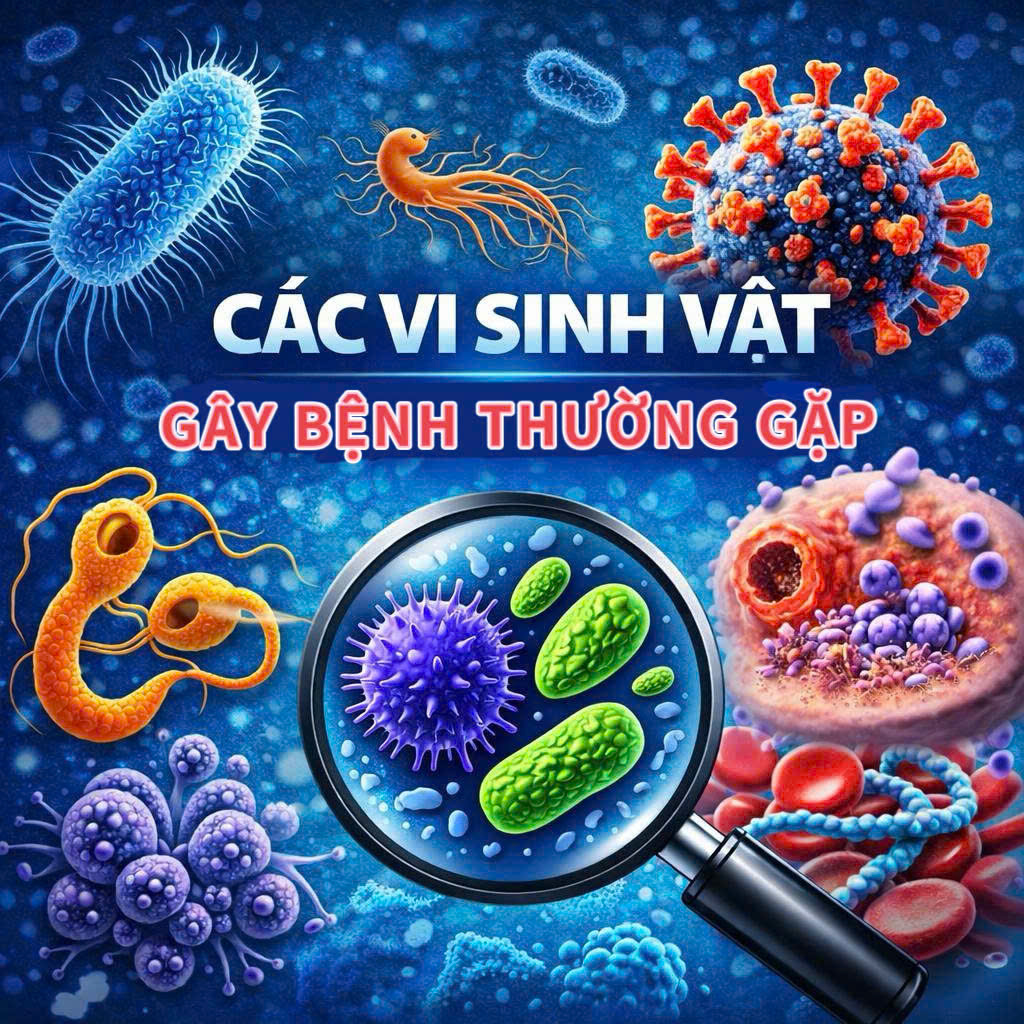 Vi sinh 2: Các vi sinh vật gây bệnh thường gặp