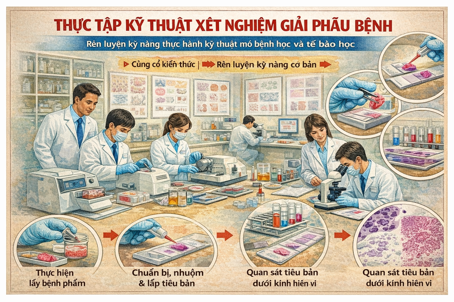 Thực tập Kỹ thuật xét nghiệm: Giải phẫu bệnh